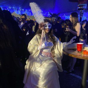 Masquerade Mari Gras Mask with Handle